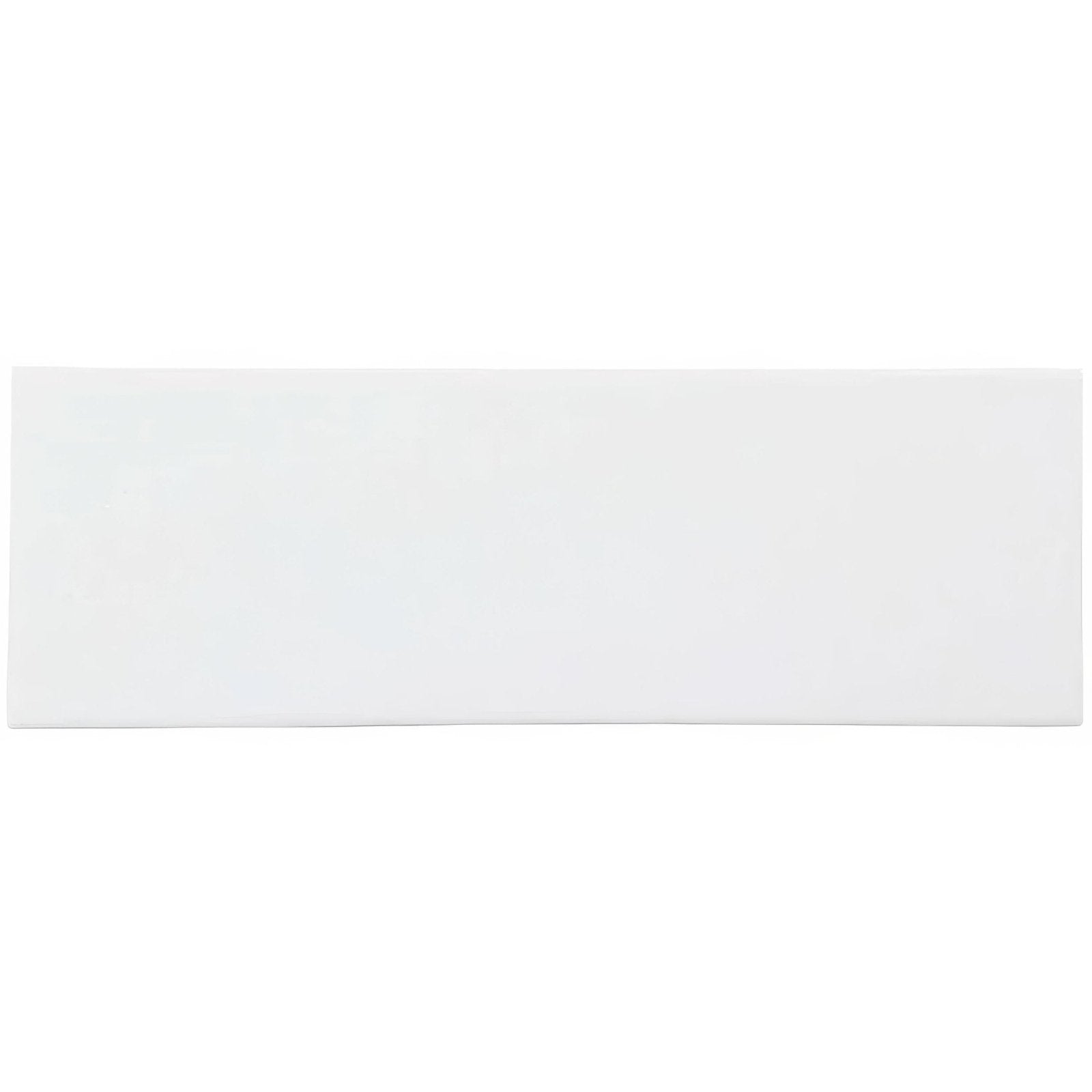 White rectangular ceramic brick tile helmingham with a smooth glossy finish ideal for wall and floor surfaces