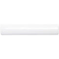 Helmingham Bundled Reed sleek glossy white ceramic rectangular tile with smooth polished surface and subtle horizontal ridges