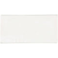 White rectangular ceramic helmingham crackle half tile with a glossy finish for wall and backsplash use