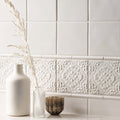 White ceramic vase helmingham highgrove with a sleek rounded body and narrow neck for elegant home decor