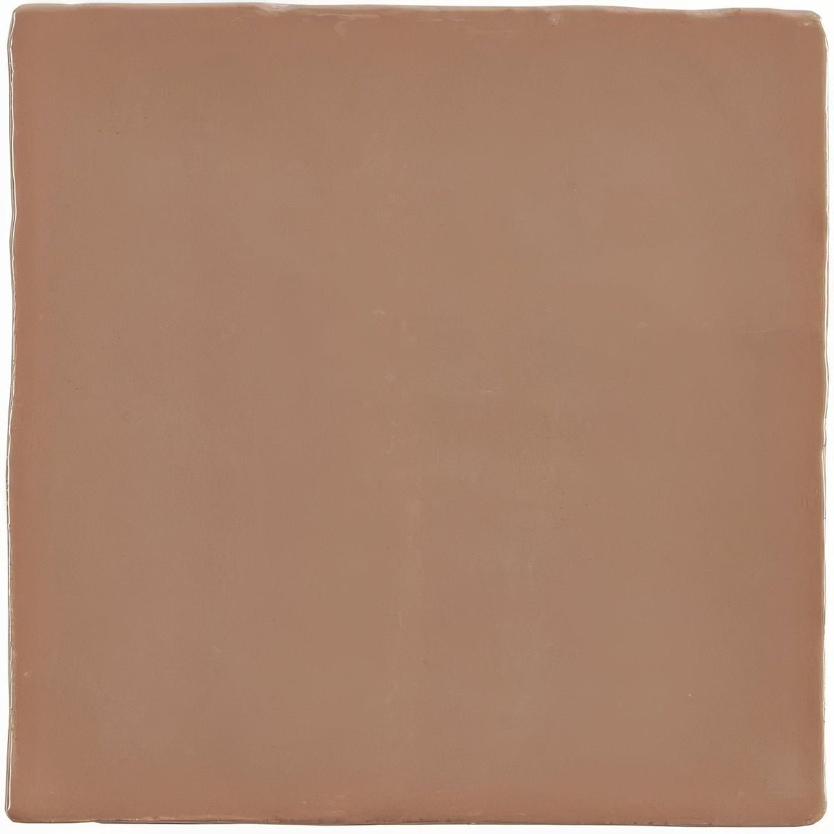 Hessian field tile square matte terracotta ceramic tile with slightly rounded edges for indoor or outdoor use