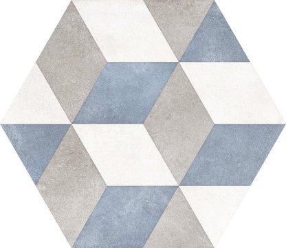 Hexagon Blue Cube
