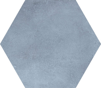 Hexagon Blue Plain