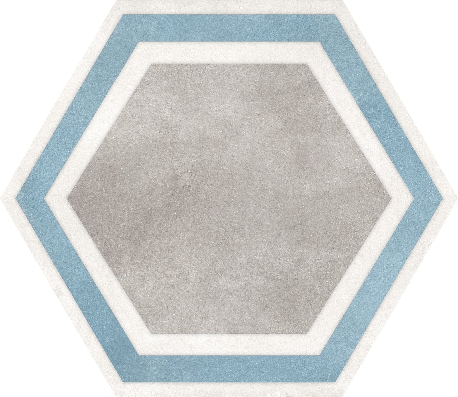 Hexagon Grey Framed