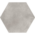 Hexagon grey plain tile featuring hexagonal gray concrete-effect design perfect for modern flooring and walls
