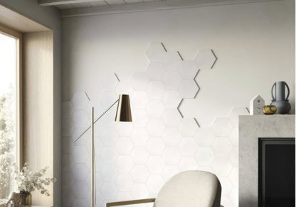 Hexagon White Plain