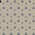 Geometric patterned tile hexham chester mews holkham dune and revival grey with interlocking beige gray off-white triangles