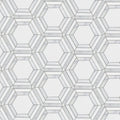 High society marble rockefeller white marble hexagonal mosaic tile with subtle gray veining and geometric pattern