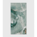 Hollywood Porcelain Turquoise rectangular teal and white marble-effect tile