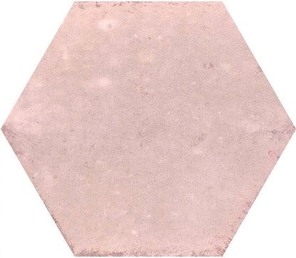 Hope Rose Hexagon Gloss Ceramic Wall