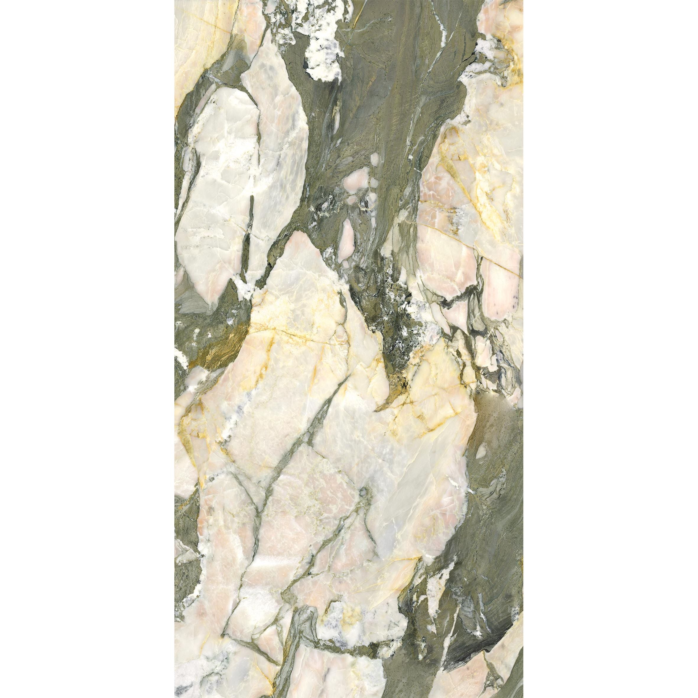 A hoxton porcelain four seasons décor brushed rectangular marble tile with soft pink creamy white gray veining and gold streaks