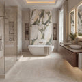 Hoxton Porcelain Linen Matt beige porcelain tile, matt finish