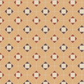 Beige and terracotta diamond-patterned vintage-style floor tile from huntingdon brown red white and old london collection