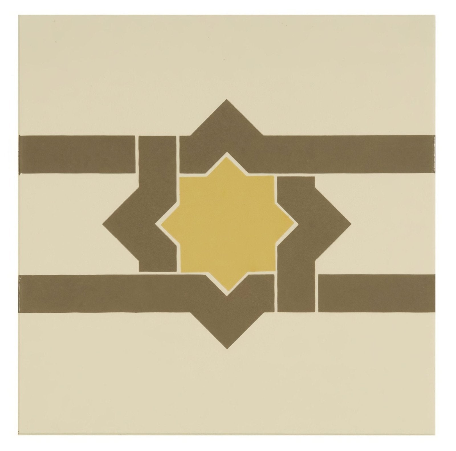 Iberian Border Summer Yellow and Regency Bath on White