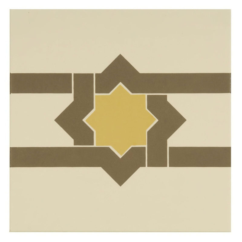 Iberian Border Summer Yellow and Regency Bath on White