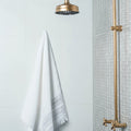 Ice White Rectified Ceramic 60x30 in a bathroom setting