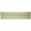 Ickworth Clarence sleek glossy sage green ceramic tile with subtle raised central ridge and softly curved edges