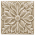 Beige ceramic tile ickworth hampstead with raised floral relief design for decorative wall and floor use