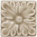 Beige ceramic tile with raised floral design from Ickworth Knightsbridge collection for decorative wall use