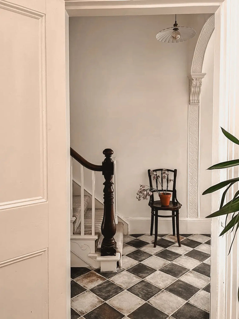 Make a statement in this hall with Hyperion Tiles Ca' Pietra collection of tiles