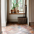Antique Burgundy Terracotta Reclaimed Tile 15x15cm