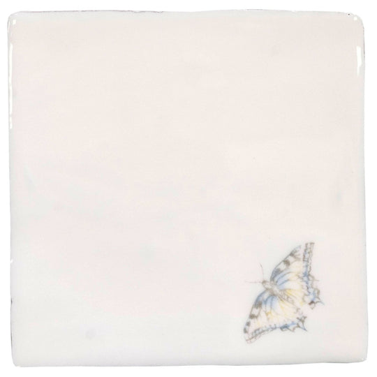 Indigo Swallowtail Pastel on Cotton