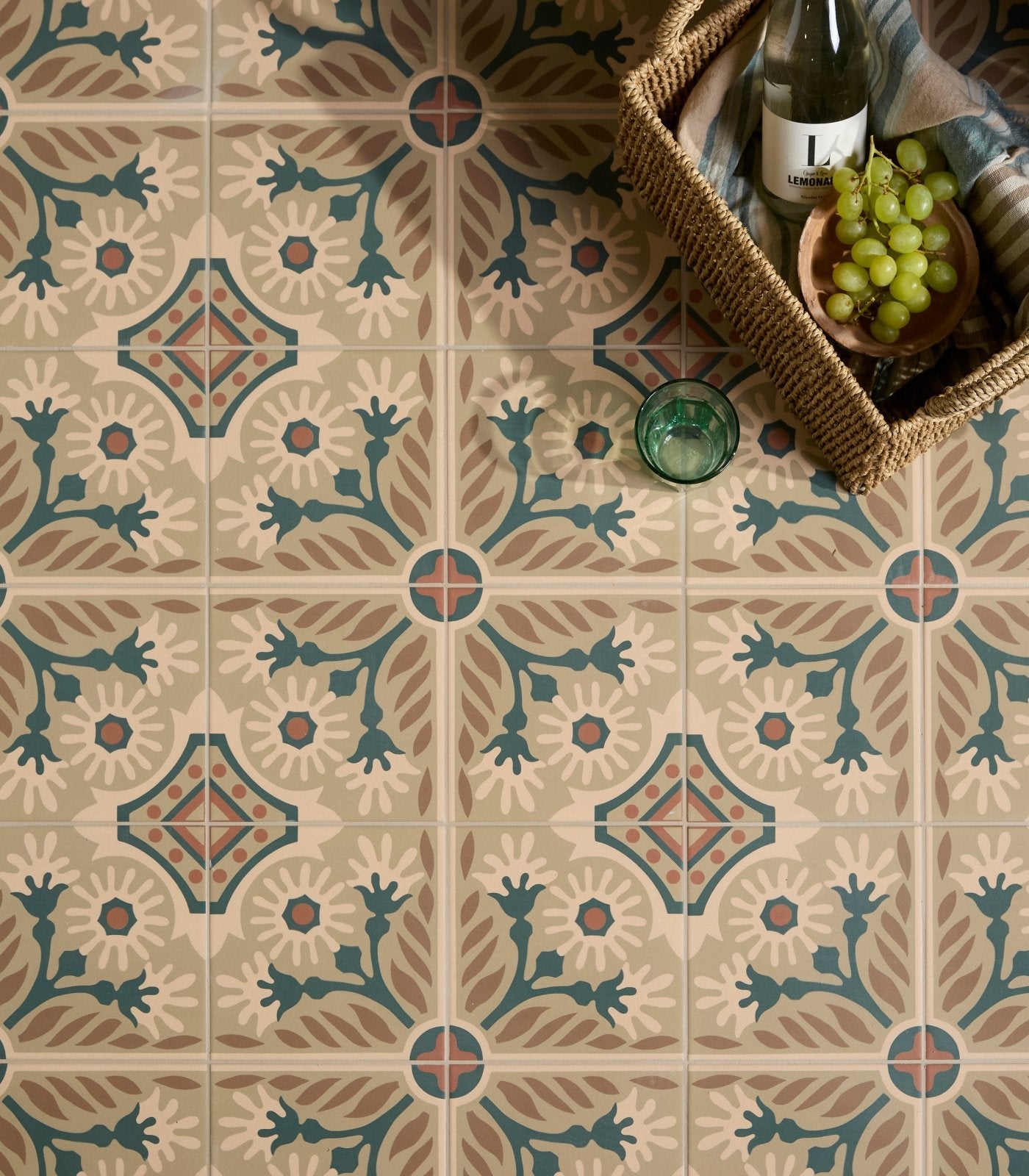 Indirah Porcelain Mocha 20 x 20cm