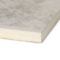Istria Pula patterned tile gray marble effect ceramic tile with subtle veining and smooth glossy finish