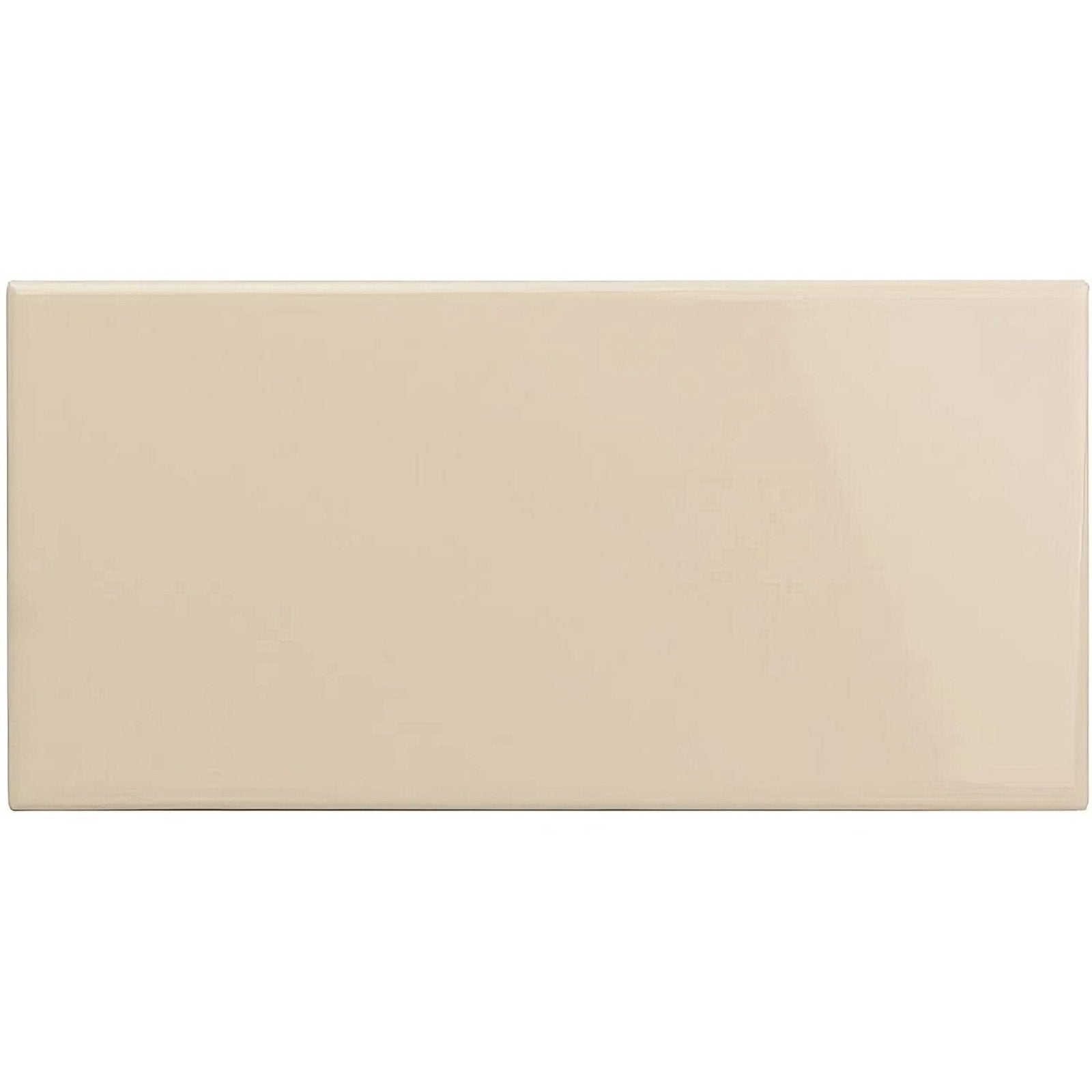 Ivory half tile beige rectangular ceramic tile with glossy finish ideal for wall and backsplash applications