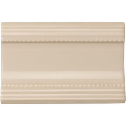 Ivory Plain Cornice Ceramic Wall Tile 152x75mm
