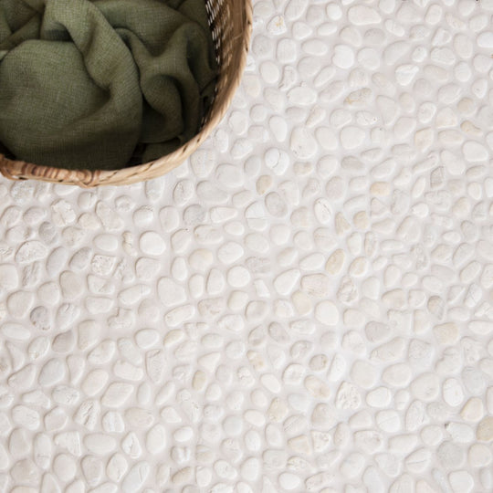 Ivory Samoa Pebble Mosaics - alternate view