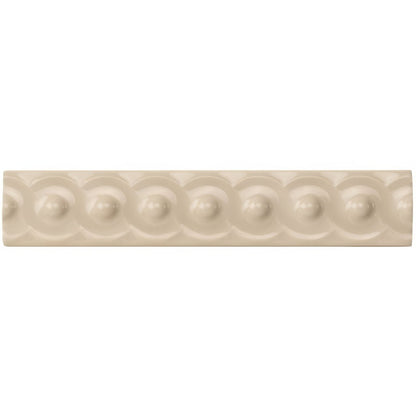Ivory Scroll Moulding Ceramic Wall Tile 152x29mm