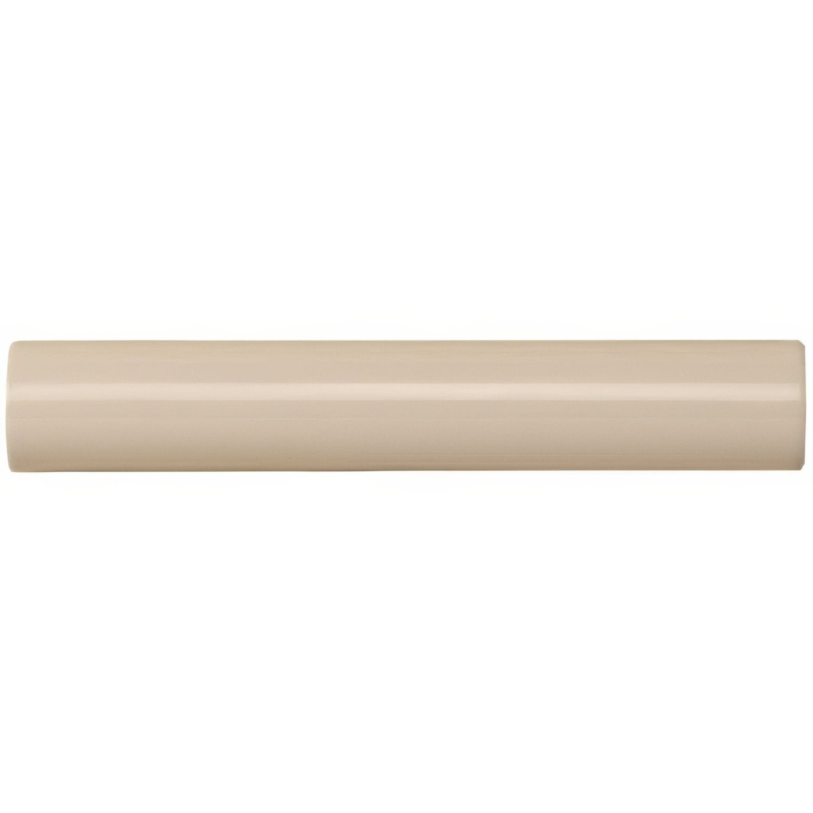 Ivory sigma moulding beige cylindrical pipe with smooth glossy finish ideal for decorative trim applications