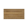 Rectangular beige ceramic ixworth honey bar tile with horizontal ridged texture for wall and floor use