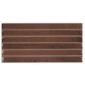 Brown ceramic ixworth mulberry bar tile with horizontal ridges and a subtle rustic finish