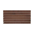 Brown ceramic ixworth mulberry bar tile with horizontal ridges and subtle rustic finish