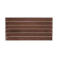 Ixworth mulberry bar tile brown ceramic tile with horizontal ridges and glossy finish for wall or bar use