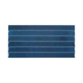Ixworth navy bar tile blue ceramic tile with horizontal ridged stripes for wall or bar surfaces