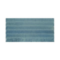 Blue ceramic ixworth sky bar tile with horizontal stripes and subtle textured finish