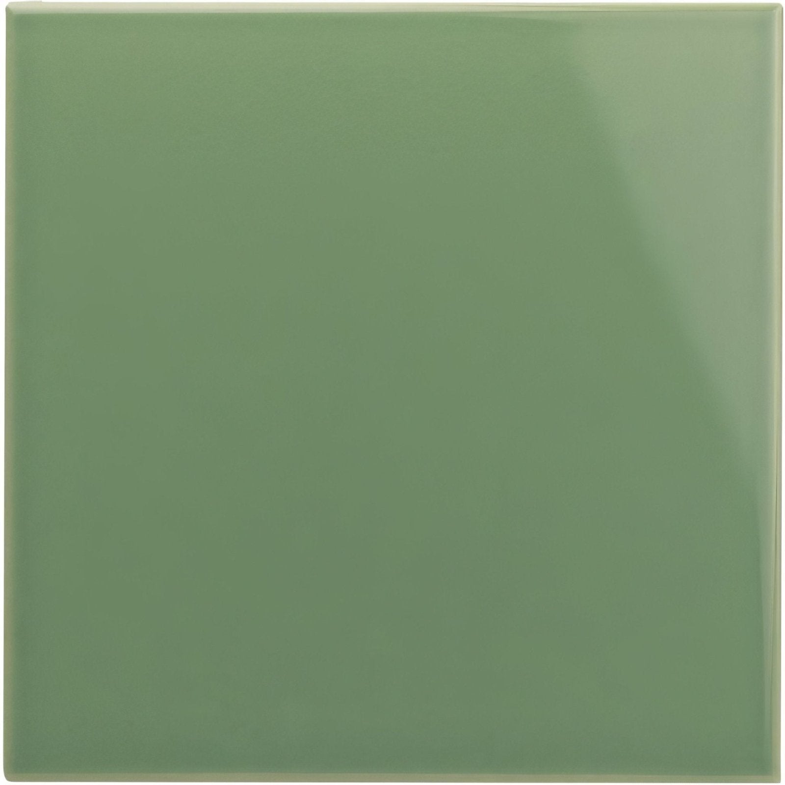Jade Breeze field tile smooth glossy sage green ceramic tile with a subtle sheen ideal for flooring and walls