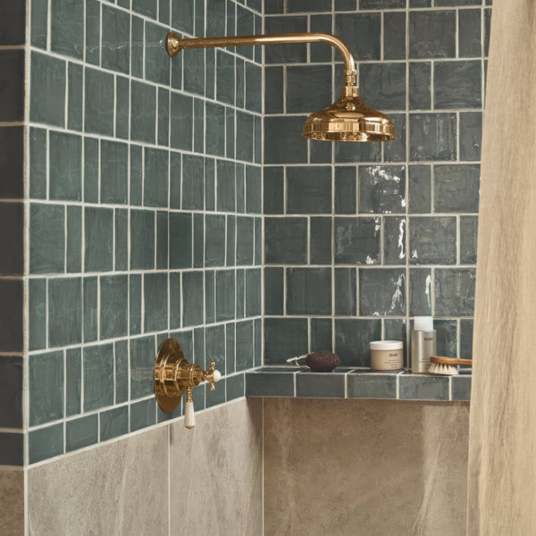 Dartmouth Green Square Glazed Tile