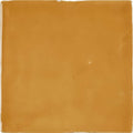 Jaipur Hoppers Hat square glazed tile in glossy terracotta ceramic with a smooth slightly uneven surface and color variation