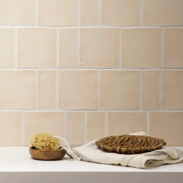 Old Ochre Square Glazed Tile