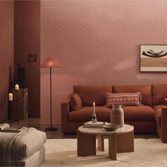 Jaipur Pompeiian Red Rectangle Glazed Tile - alternate view