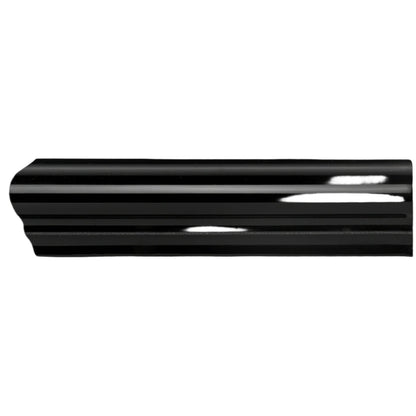 Jet Black Albert Left Corner Ceramic Wall Tile