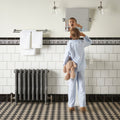 Jet Black Albert Moulding in a bathroom setting