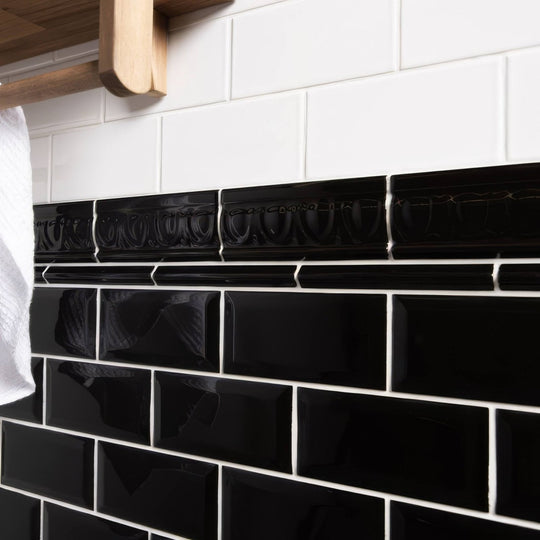 Jet Black Egg & Dart Moulding - alternate view