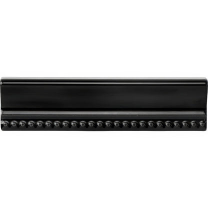 Jet Black Hogarth Moulding Ceramic Wall Tile 152x38mm