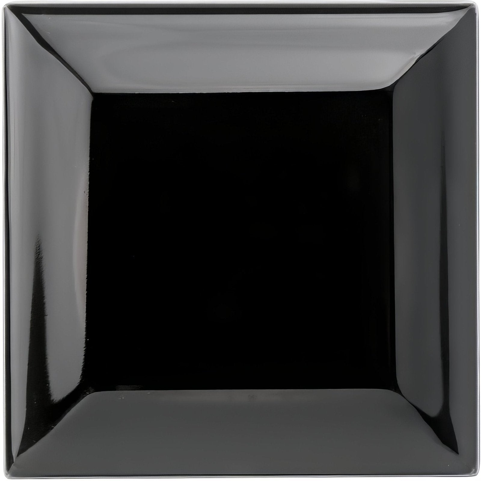 Jet Black Metro Bevelled Tile 75 x 75mm - Ceramic - Gloss