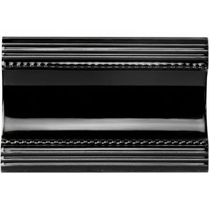 Jet Black Plain Cornice